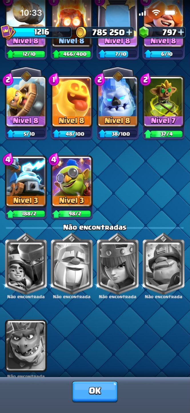 Conta de clash rara mt rara