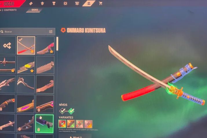 CONTA VALORANT MUITAS SKINS