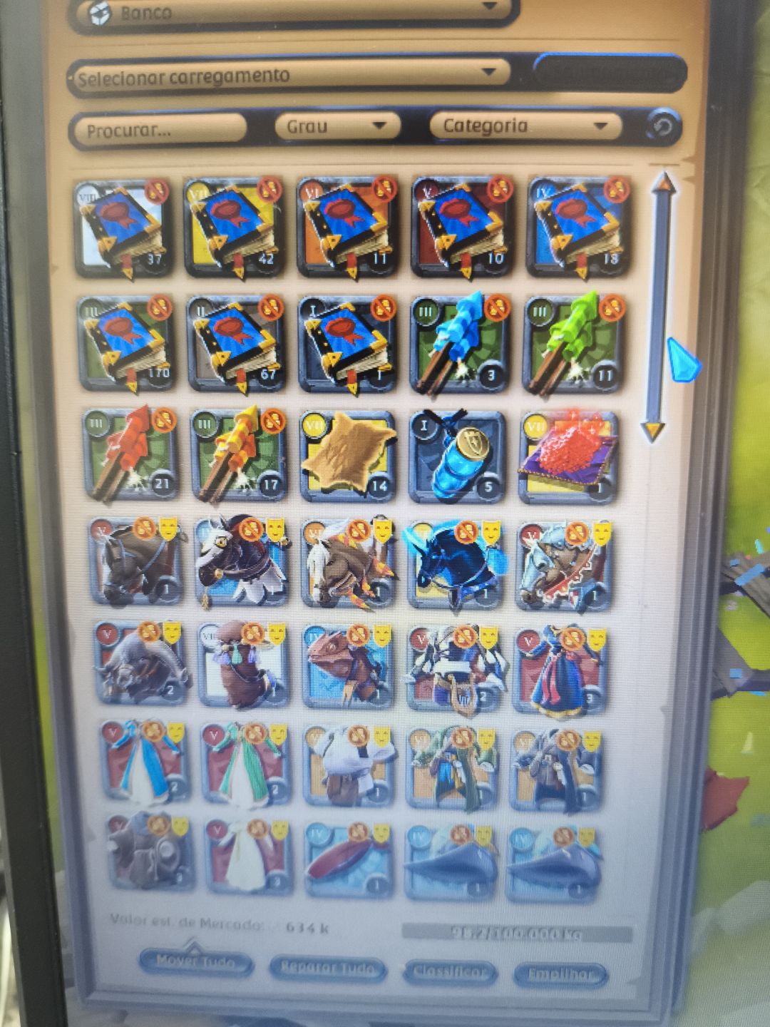 Conta Albion End Game server NA Colete T8
