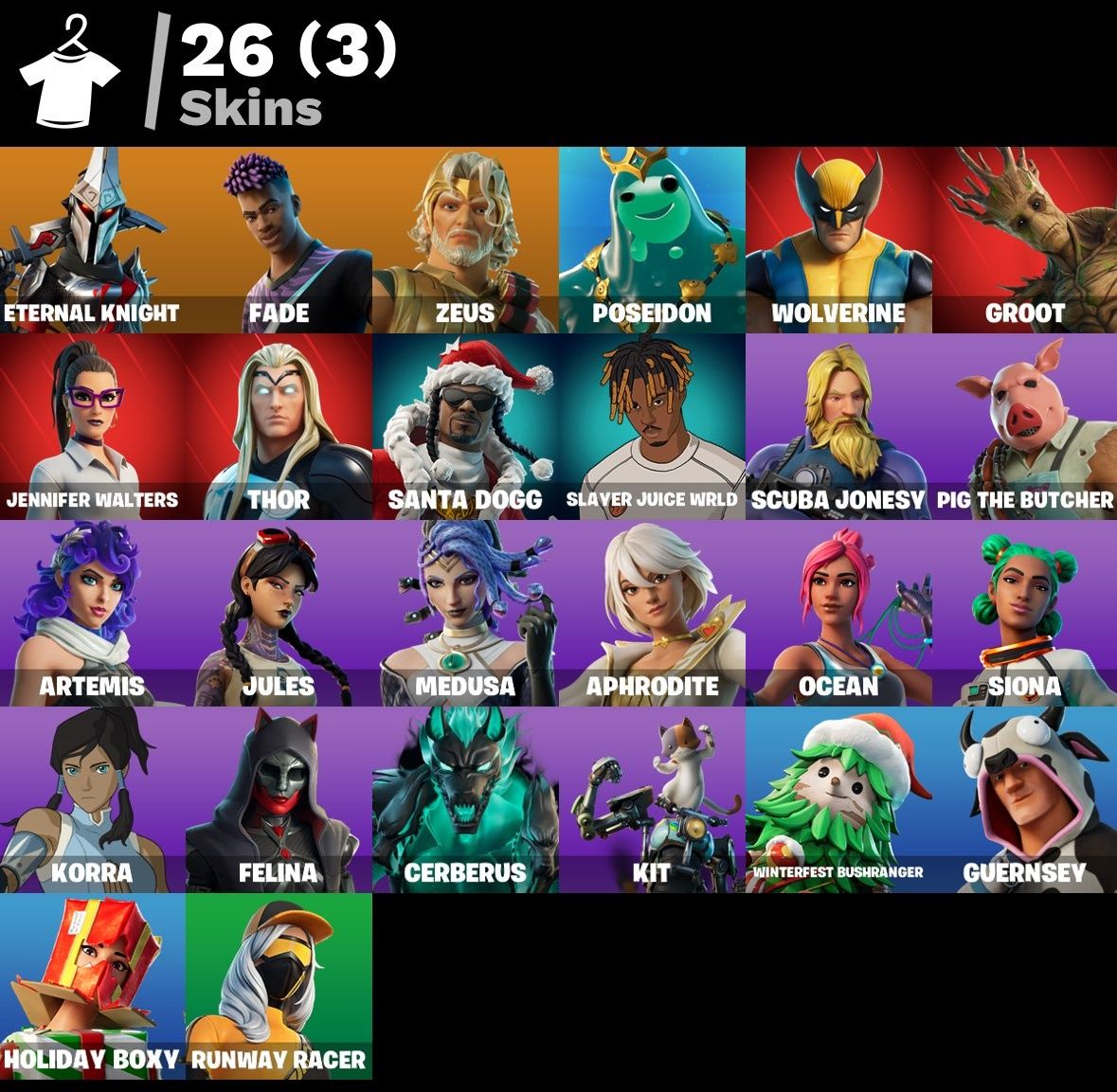 Conta Fortnite 26 skins (Primeiro Email) 100% Safe + 1.000 Vbucks