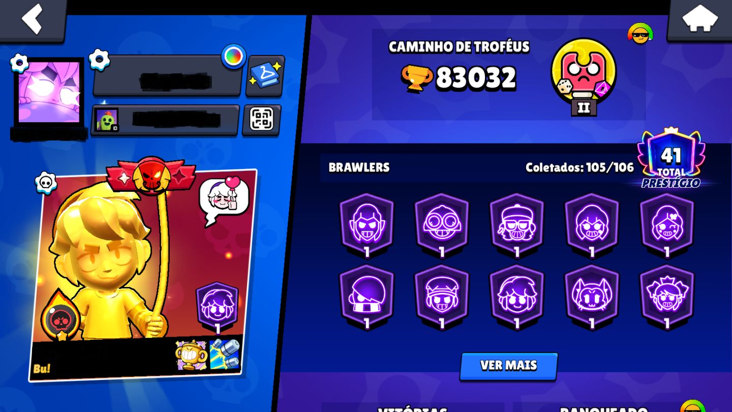 CONTA BRAWL STARS | 83K+ TROFÉUS | 82 BRAWLERS LVL 11 | 45 HIPER | CONTA 2020
