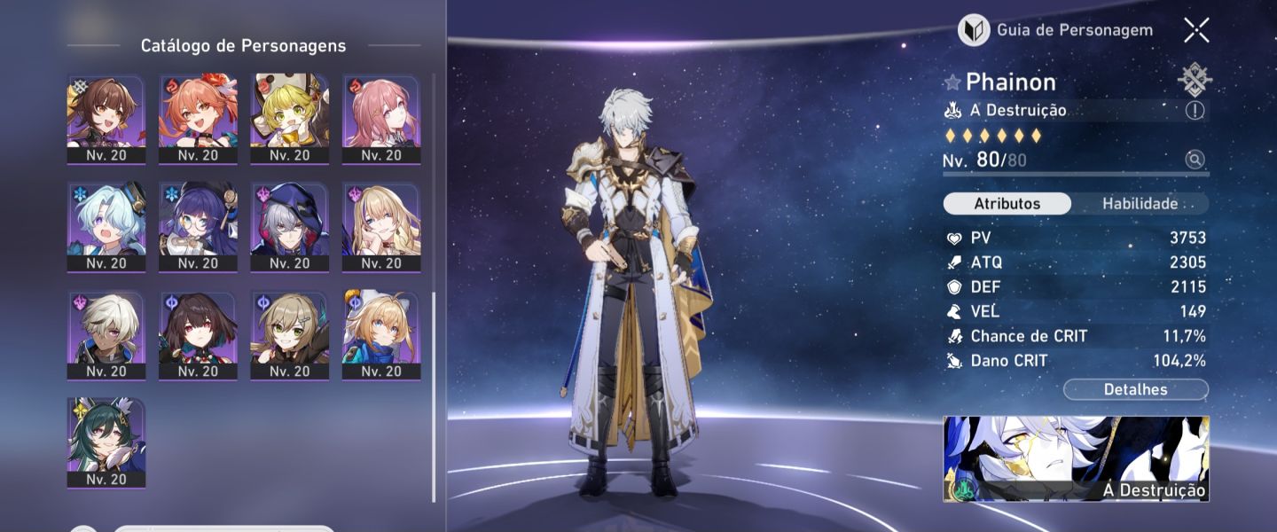Conta Honkai Star rail Muito boa para começar Collab e Vários 5 ESTRELAS.