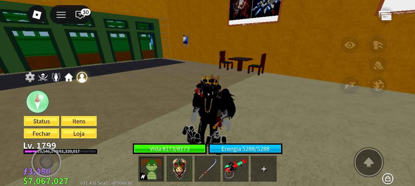 Conta Roblox com bastante skins e upada em alguns jogos