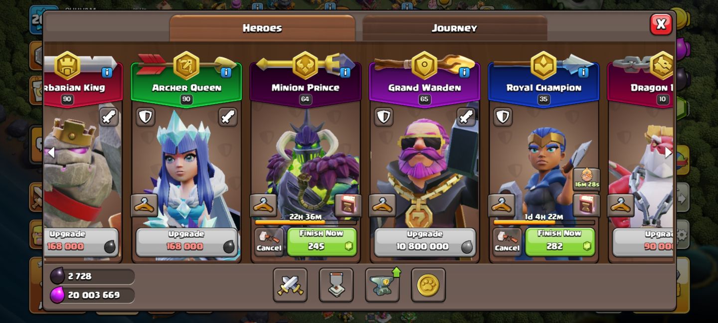 CV 15 FULL HERÓIS CLASH OF CLANS HERÓIS MAXIMIZADOS CV15