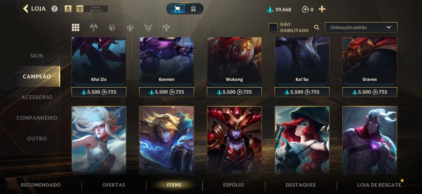 Conta antiga de ex mono Ahri