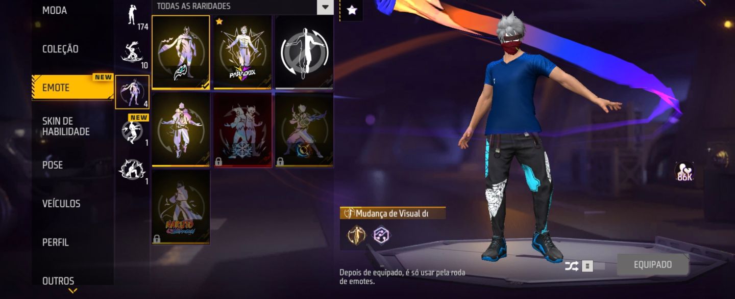 Conta gemada de free fire