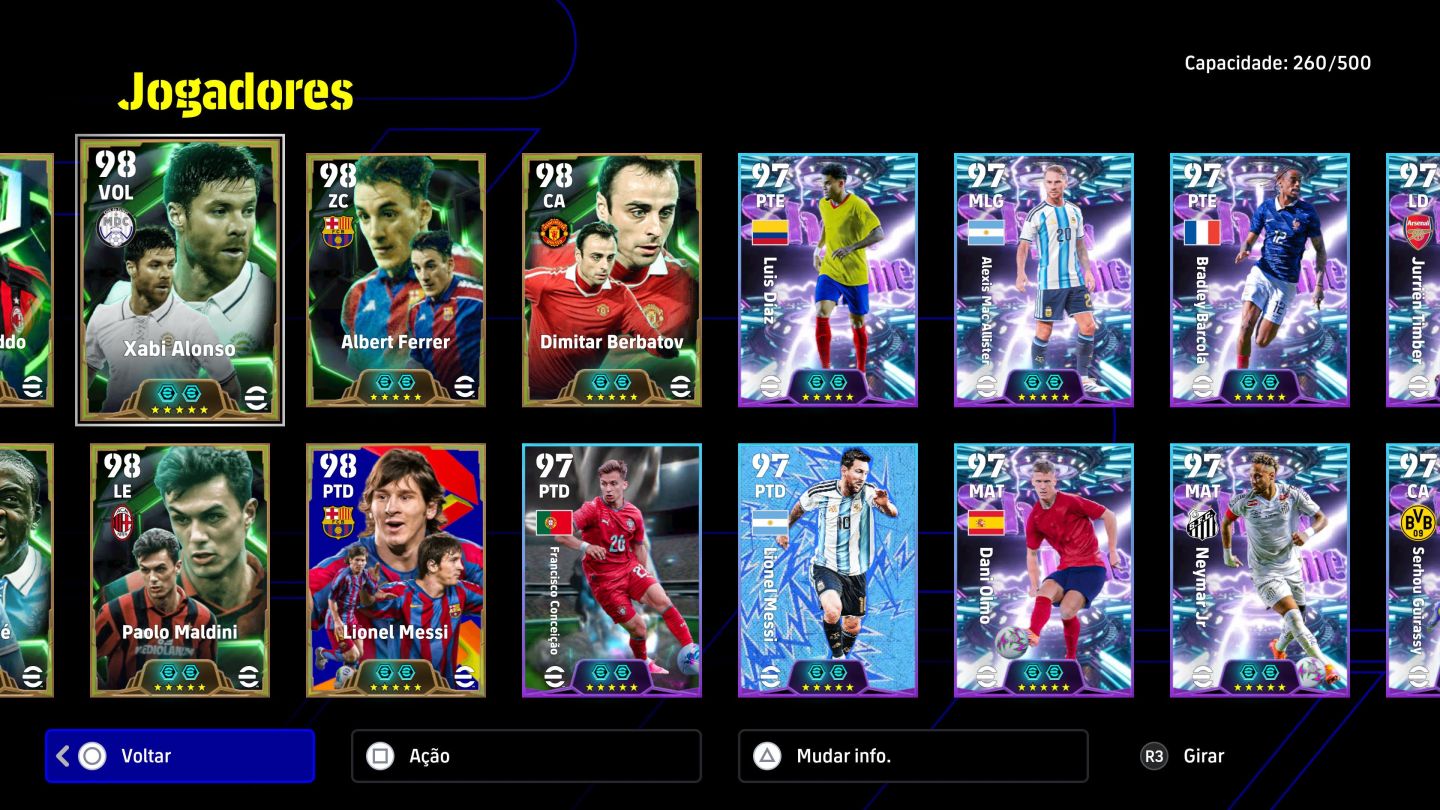 Conta Efootball Playstation ( Messi 110 Over e +)