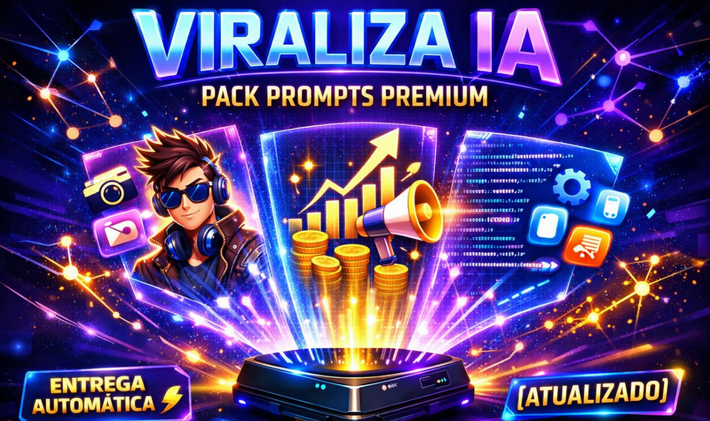 PACK PROMPTS PREMIUM [ATUALIZADO] VIRALIZA IA | ENTREGA AUTOMÁTICA