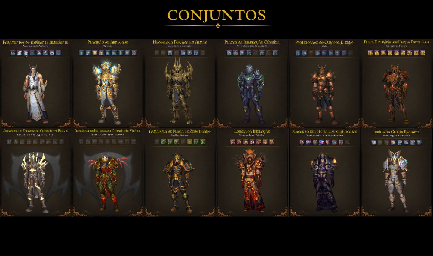 Conta WoW antiga com itens raros colecionáveis!