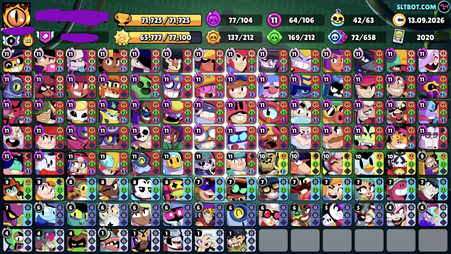 CONTA BRAWL STARS COMPLETA E COM EMBLEMA DE MESTRE!