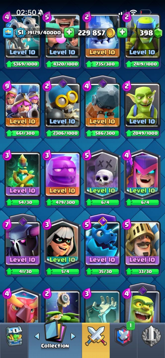 Conta clash royale 10k troféus