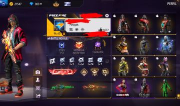 Conta FF | 6 anos | level 60 | +230 peitorais | varias colabs | +300 diamantes