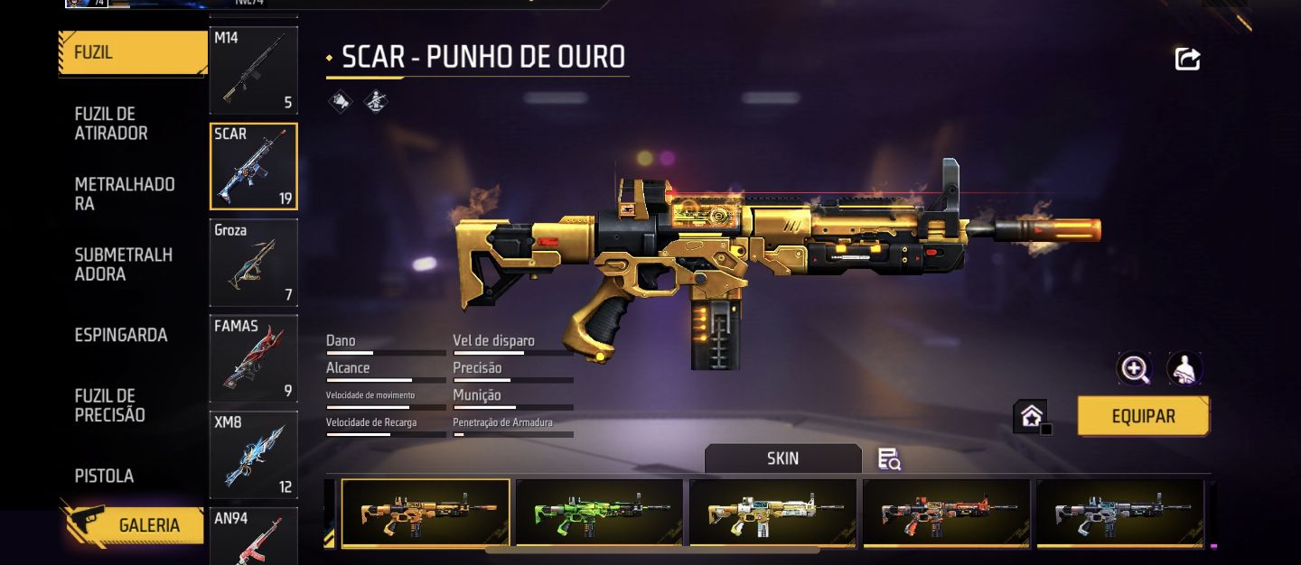 Conta free fire rara