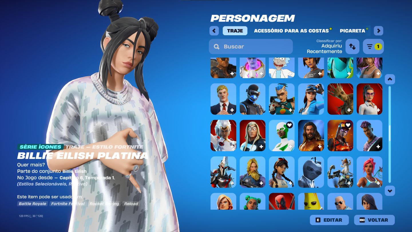 CONTA FORTNITE + SALVE O MUNDO FUNDADOR PARA SAIR HOJE
