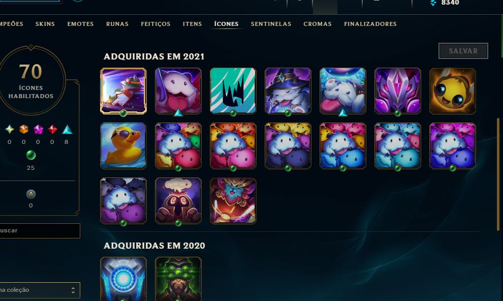 Conta lv 42 c/12skins smurf