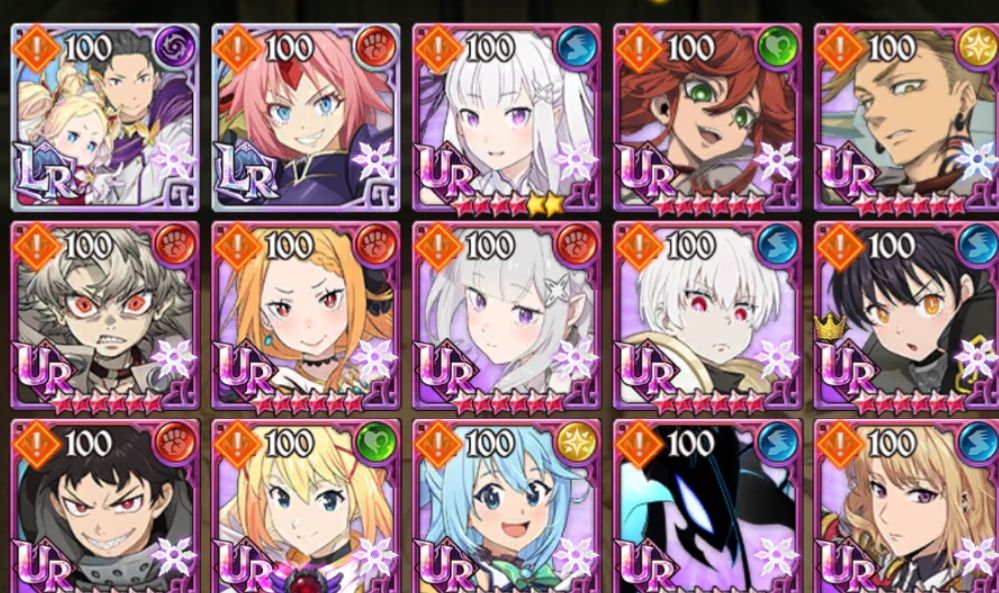Conta 7DS Grand Cross, 14 Milhoes de CCBox, maioria das colabs, personagens, LRs
