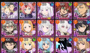 Conta 7DS Grand Cross, 14 Milhoes de CCBox, maioria das colabs, personagens, LRs