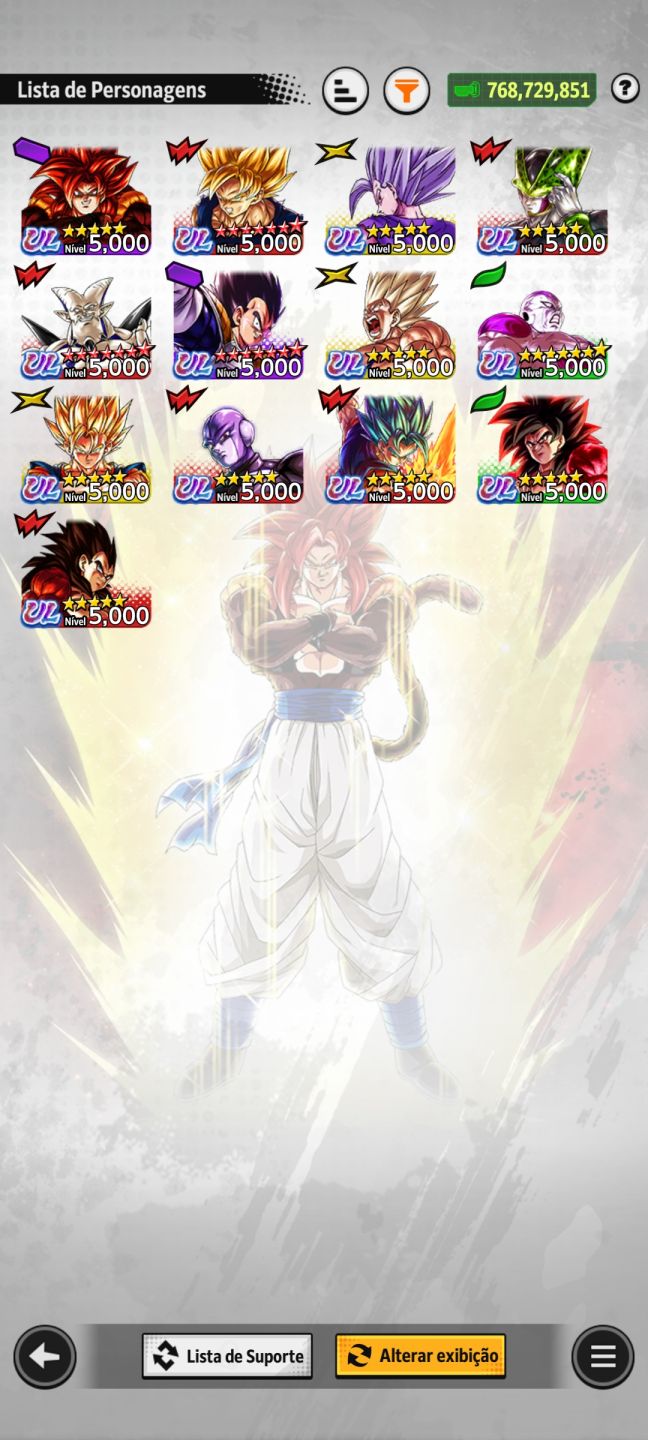 Conta Dragon Ball Legends end game