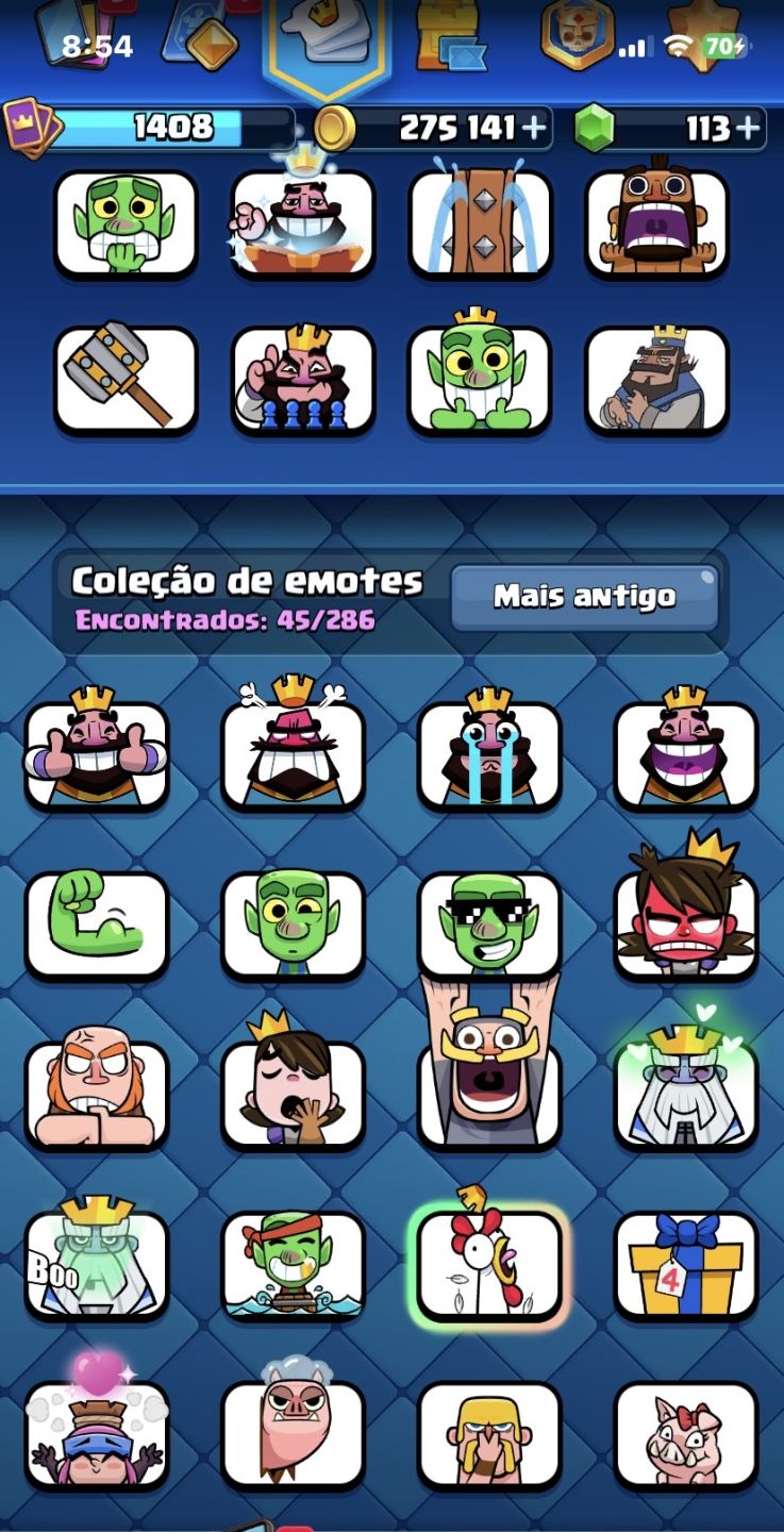 Conta de clash royale baratinha