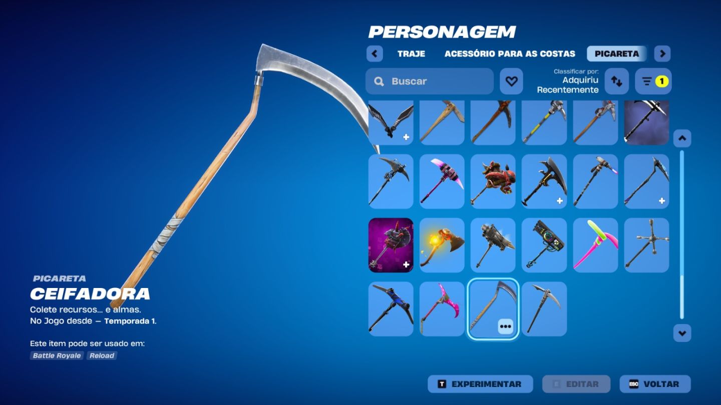Conta Fortnite com varios personagens lendarios