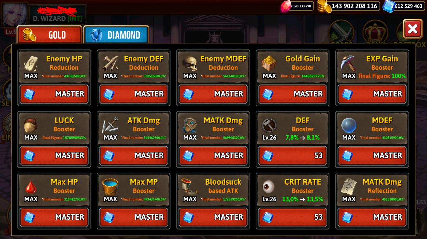 DARKSIDE DUNGEON - ROGUELIKE RPG | OURO + DIAMANTES + LEVEL + UP FORÇA | ANDROID
