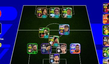 Conta de efootball com Pelé 109