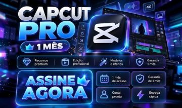 CapCut Pro 1 Mês | Garantia Completa