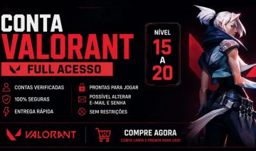 [PROMOÇÃO] VALORANT FULL ACESSO | PRONTA PRA JOGAR
