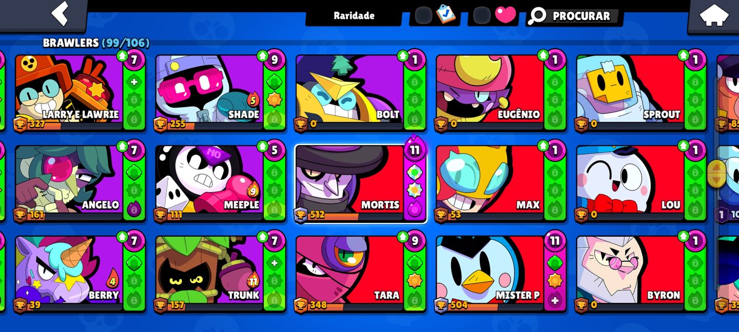 Conta de brawl stars com mais de 30k de troféus