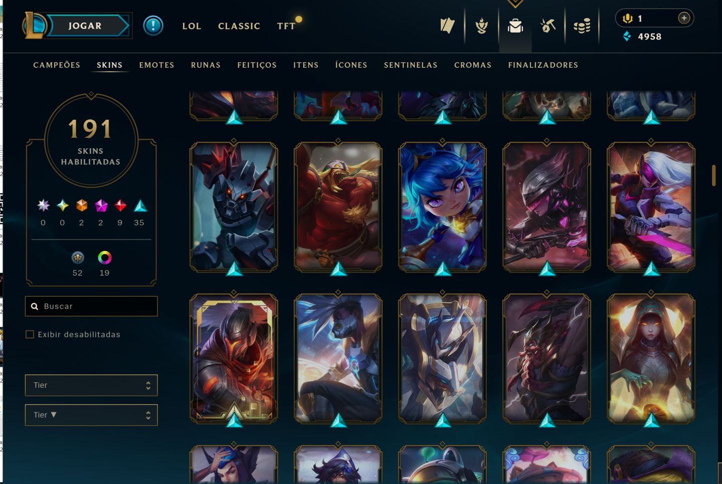 CONTA LOL ANTIGA LV 188 COM KAYLE JUIZA SEASON 1 ATUAL UNRANKED