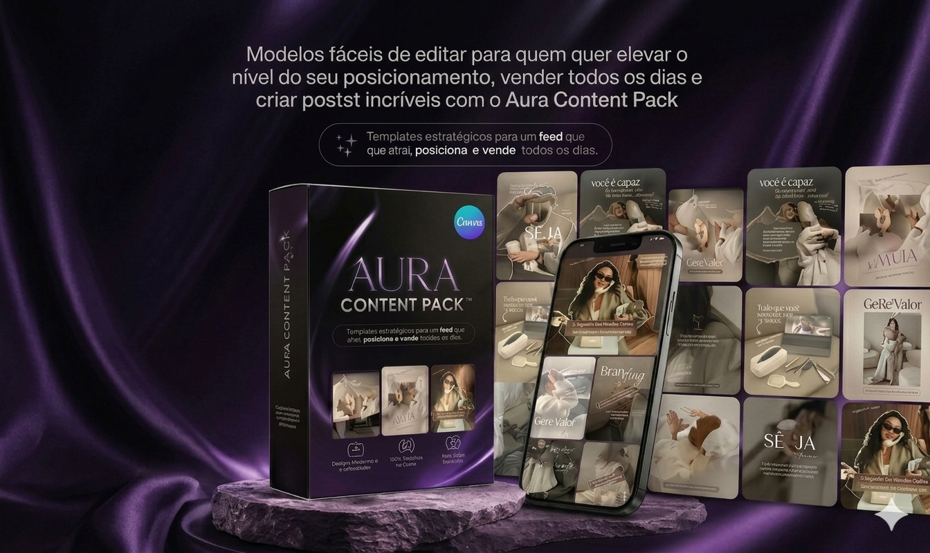 [MELHOR PREÇO!] PACK DESIGN CANVA VIRAL | ENTREGA RÁPIDA | + ACESSO VITALÍCIO