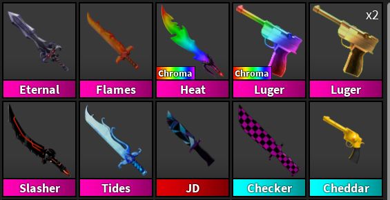 SET IMMORTAL HALLOWEEN! GODLYS E SETS MURDER MYSTERY 2 MM2 (ROBLOX)