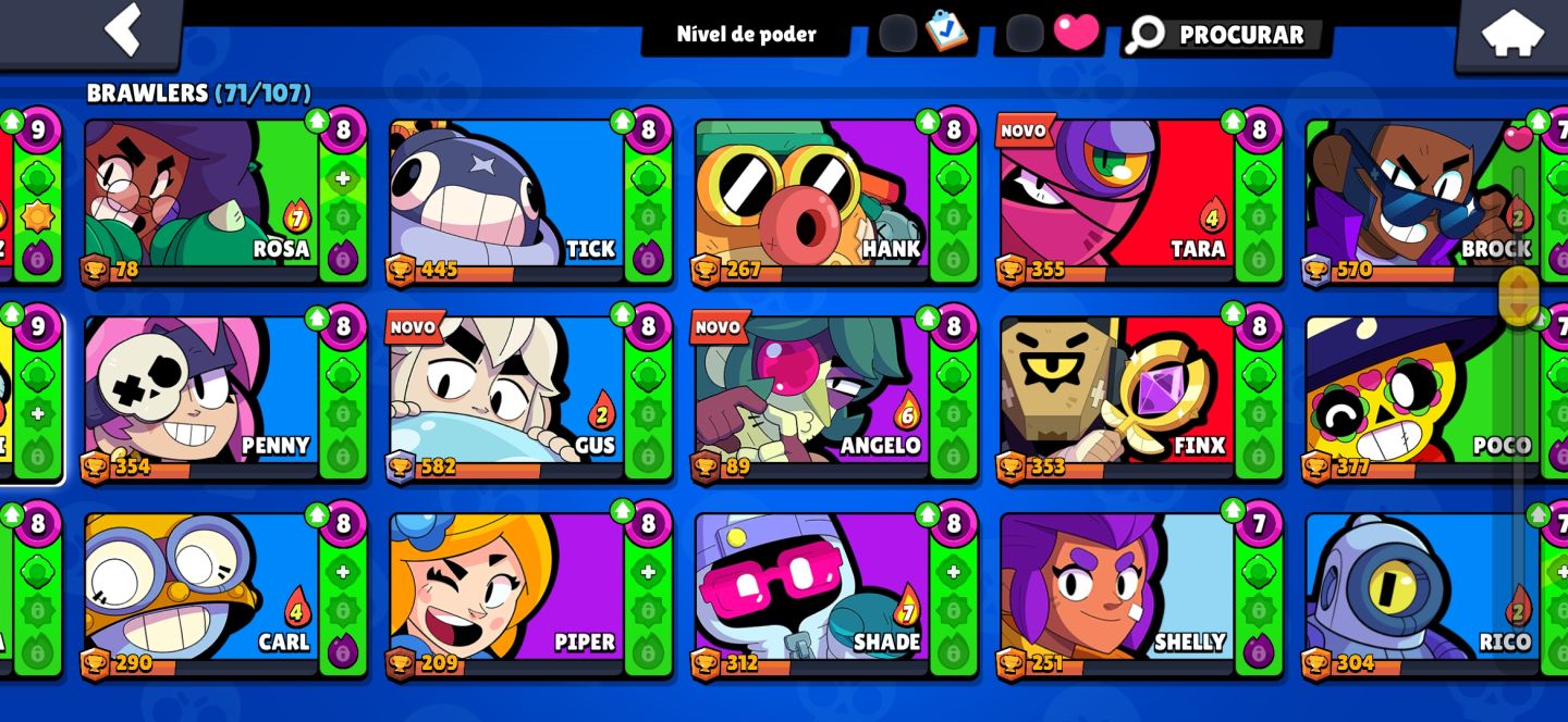 Conta de brawl stars de 2023