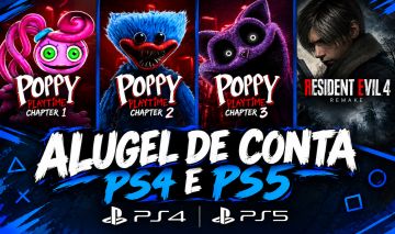 Aluguel de jogos de PS4 e PS5