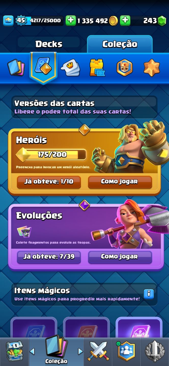 CONTA CLASH ROYALE 10500 TROFÉUS