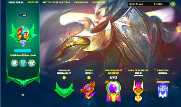 DEUS-REI DARIUS SKIN LENDÁRIA + [ CONTA ESMERALDA COM 70 PDLS ] + [ TROCA NICK ]