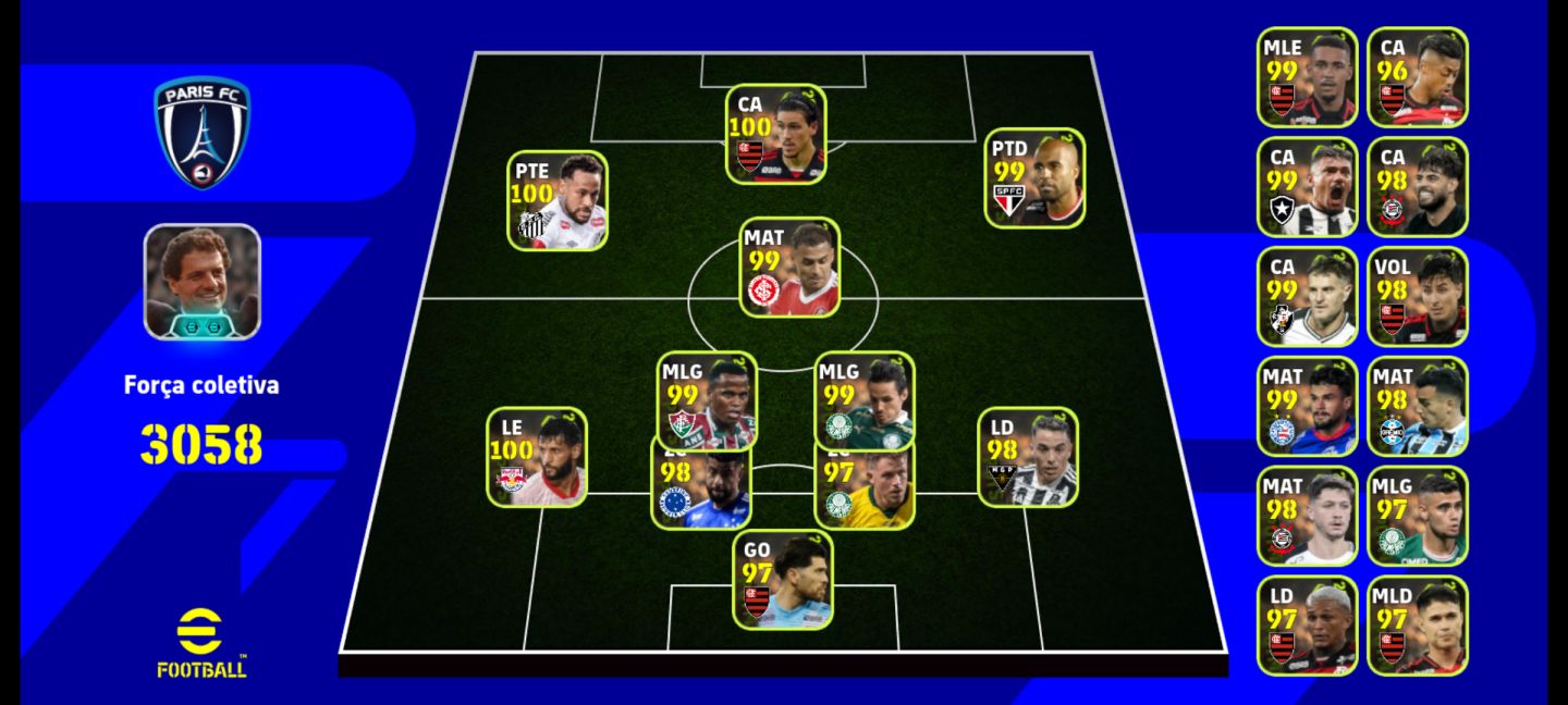 Super conta de colecionador efootball