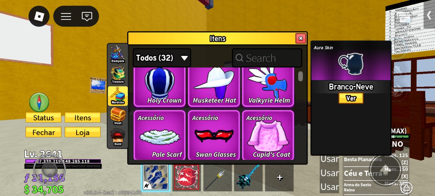 CONTA BLOX FRUITS CONTA PVP COMPLETA