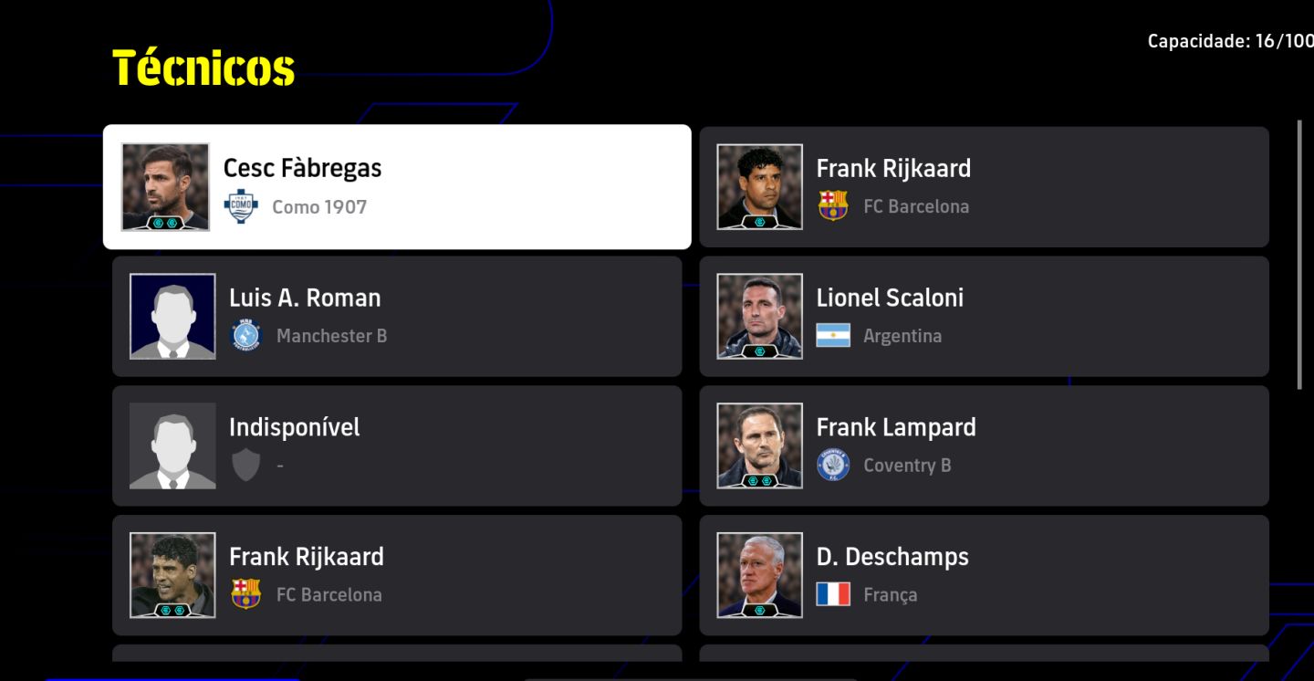 CONTA STEAM eFootball | Gullit 107, Messi 106, Matthäus 105, Griezmann 104 | Fo