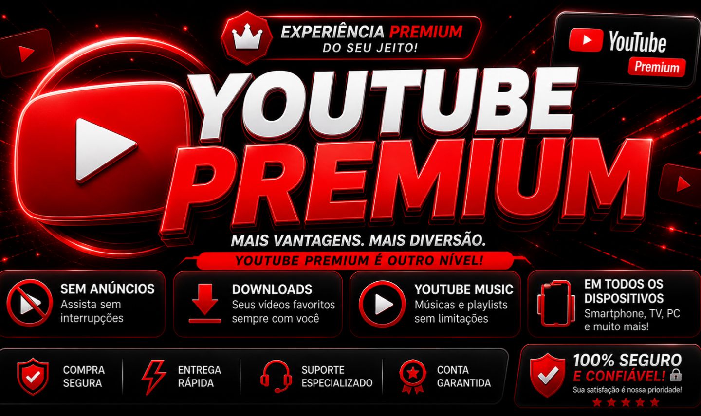 (PROMOÇÃO) YOUTUBE PREMIUM NO SEU E-MAIL