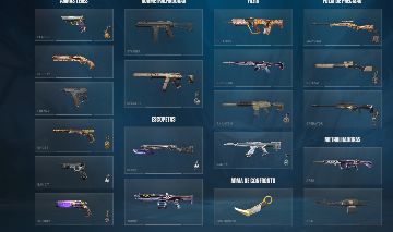 Conta platina 1 com faca do beta e muitas outras