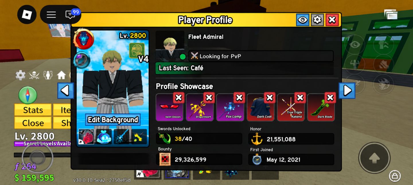Conta com 23k de robux gastos