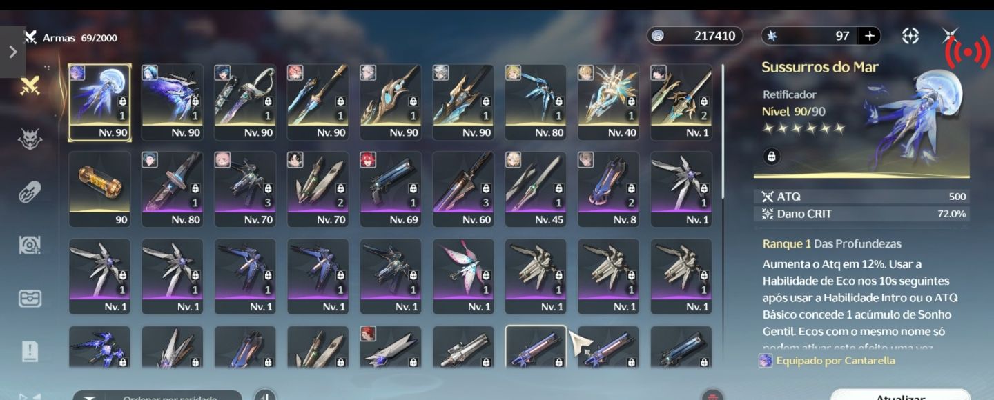 Conta Wuthering Waves nível 43 ranque 8 com Luuk Herssen