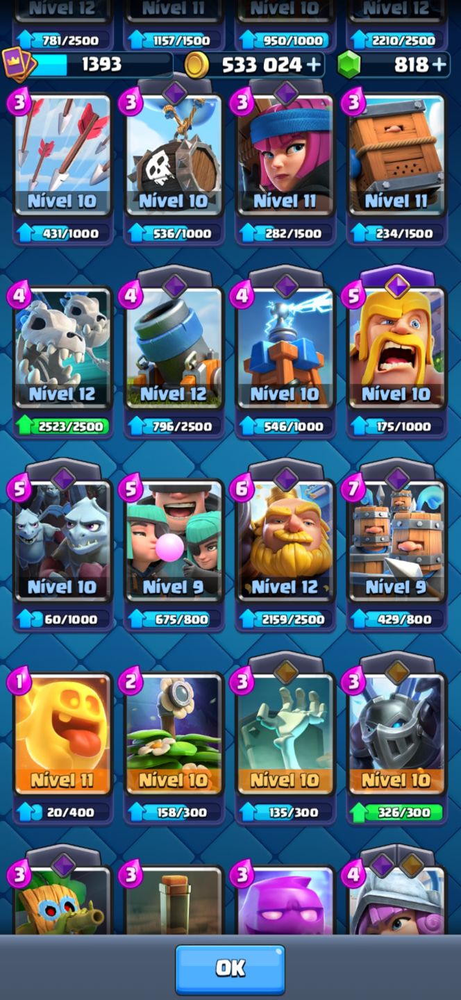 CONTA CLASH ROYALE LVL 14 | 7 EVOLUÇÕES!!