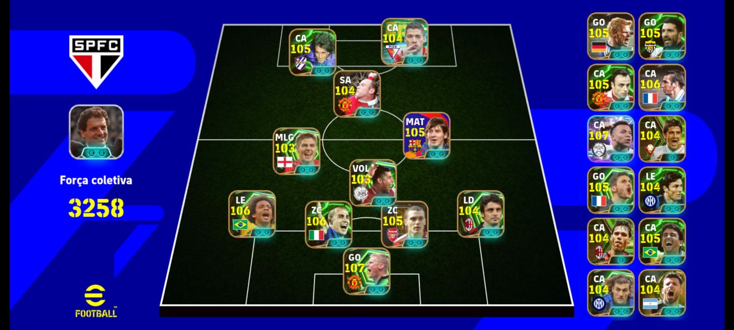 CONTA eFOOTBALL 3258+ FORÇA