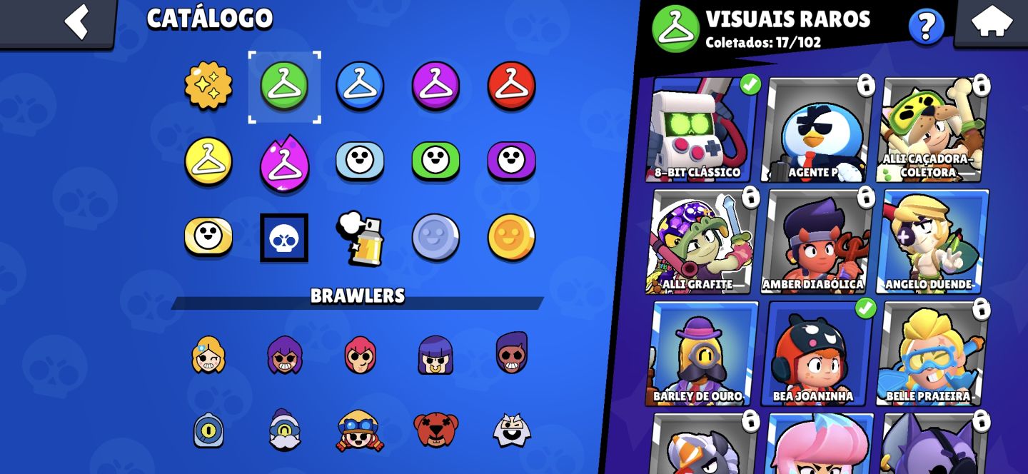 Conta Brawl Stars 19K Troféu | 50 Brawlers 3 lendário | 34 skins
