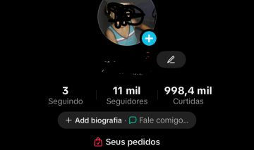 CONTA TIK TOK 11K SEGUIDORES 998K CURTIDAS TIK TOK