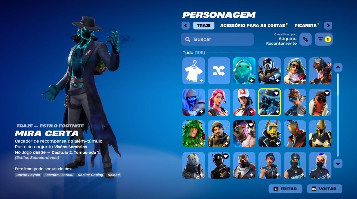 Conta Fortnite com Salve o mundo, itens e skins raras, 1400 Vbucks, varios jogos