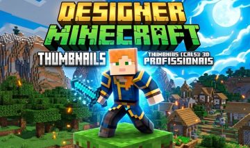 DESIGNER MINECRAFT - Thumbnails (Capas)