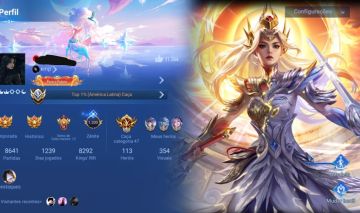 Conta Honor of Kings | Top 1% Latam | 354 Skins (Flawless+Blessed) Ranking Alto